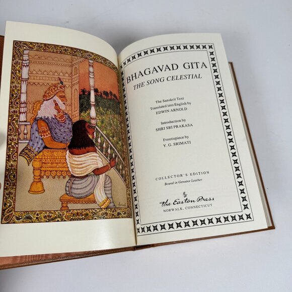 Bhagavad Gita Song Celestial • Edwin Arnold • Easton Press 1995 • Collector’s Ed - Picture 6 of 8